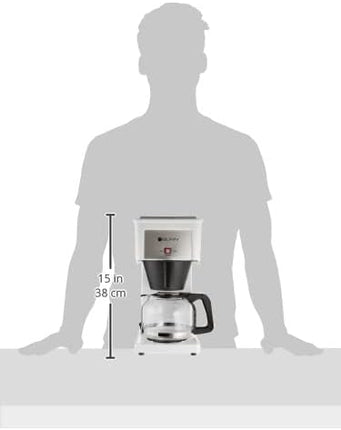 BUNN GRW Classic Velocity Brew 10-Cup Home Coffee Brewer - White, New
