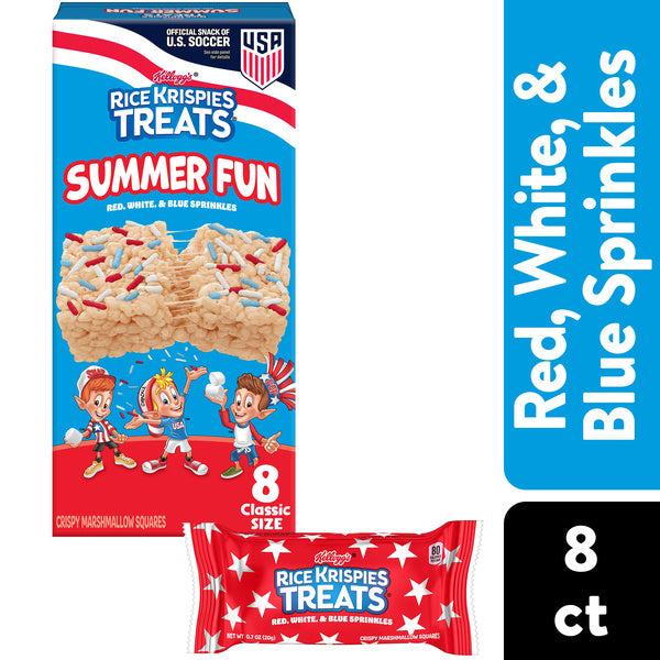 Kellogg's Rice Krispies Treats Squares Orginal With Sprinkles 8 Ct. - 2/2027