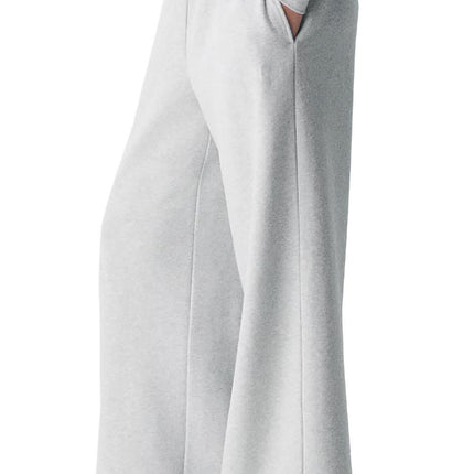 Reflex Womens Fleece Oversized Mid Rise Sweatpants With Raw Hem