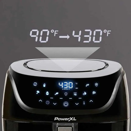 PowerXL 4-Quart Air Fryer with Vortex Pro LED Panel, 10 Presets - Black (Open Box with Imperfection)