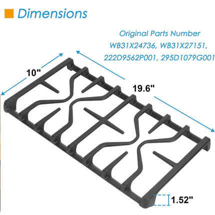 WB31X27151 Stove Grate Replacement Parts for GE Gas Stove - New Open Box