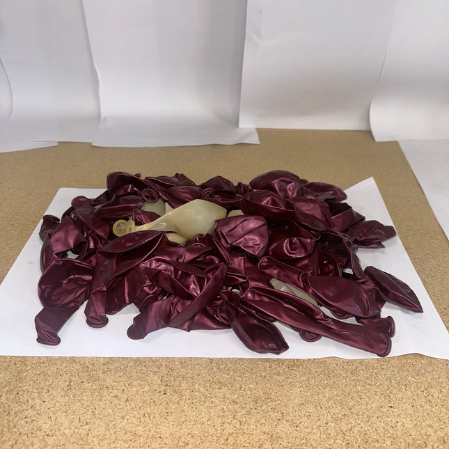 Burgundy Balloons 60 Pack - Premium Latex Party Balloons