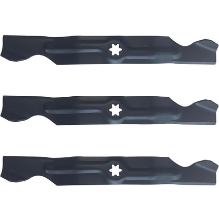 Open Box 3-Pack GrassCool Lawn Mower Blades for 50-Inch Deck, 17-7/8”, 6-Point Star