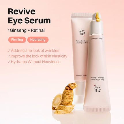 Beauty of Joseon Revive Eye Serum with Retinal Niacinamide Correction for Puffy Eye Bags EXP. 08/08/2026