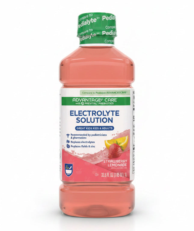 Rite Aid Prebiotic Electrolyte Solution - Strawberry Lemonade 33.8 Oz - EXP. 02/24/2027