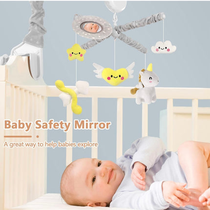 SHIDEER Baby Mobile for Crib - Cute Heart Theme, Grey - Open Box