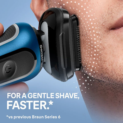 Braun Series 6 Electric Razor –  Waterproof & Rechargeable Open Box,