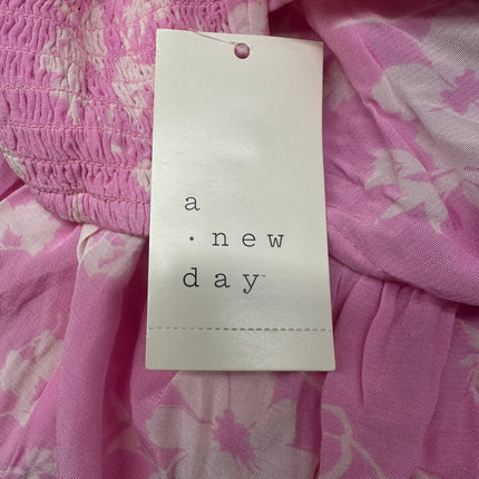 A New Day Women’s Pink Floral Midi Dress - Size M - New