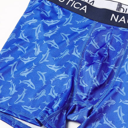 Nautica Men’s Boxer Briefs (4-Pack) - Comfortable and Stylish Underwear, Size M