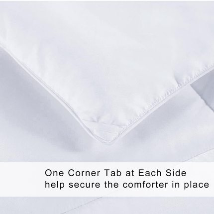 COHOME All Season Queen Size Cooling Comforter, Quilted Duvet Insert with Corner Tabs, White - New Open Box