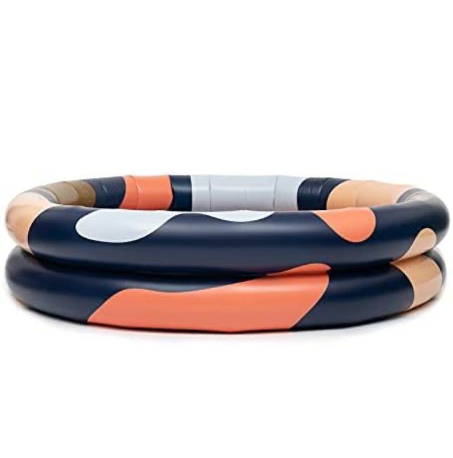 Pool Buoy Round Inflatable Pool with Storage Bag - Premium Outdoor Swimming Pool for Kids - 65"L x 65"W x 13.7"H