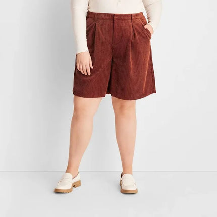 Future Collective Women’s Corduroy Shorts - Rust, New, Size 4