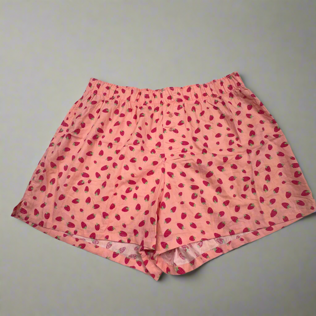 Colsie Women’s Strawberry Print Pajama Shorts - Size M - New Without Tags