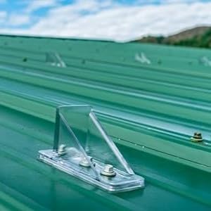 50 Pack Snow Guards with Perfect Seal Gaskets & Screws Stop Snow from Sliding Off Your Metal Roof Gutter, New