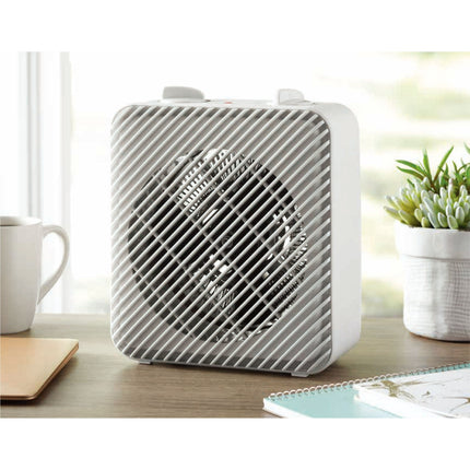 Pelonis 1500W 3-Speed Electric Fan-Forced Space Heater, White New