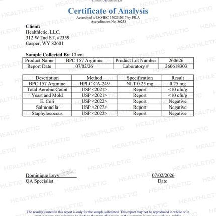 Healthetic BPC - 157 Body Protection Compound