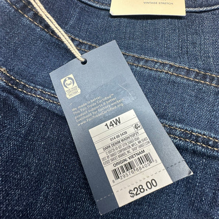 Universal Thread Women’s High-Rise Vintage Stretch Jeans, Size 14W - New