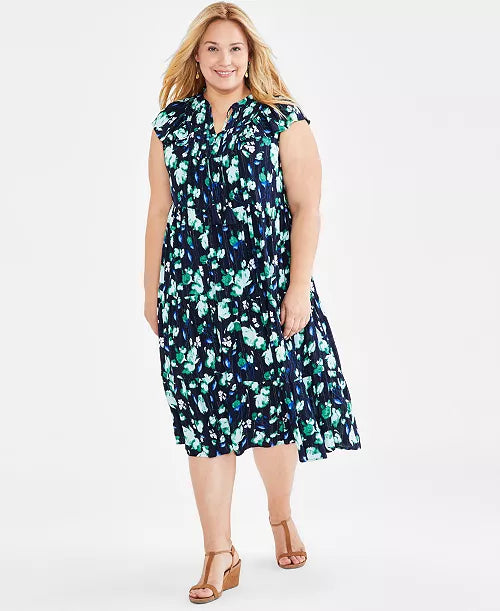 A New Day Floral Midi Dress - New