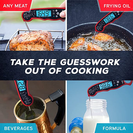 Digital Meat Thermometer with Instant Read & Backlight Display New