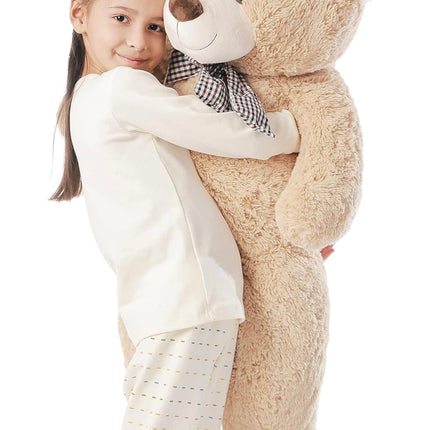 Big Teddy Bear 3ft Giant Soft Stuffed Animal Plush Toy, Light Brown - New Open Box