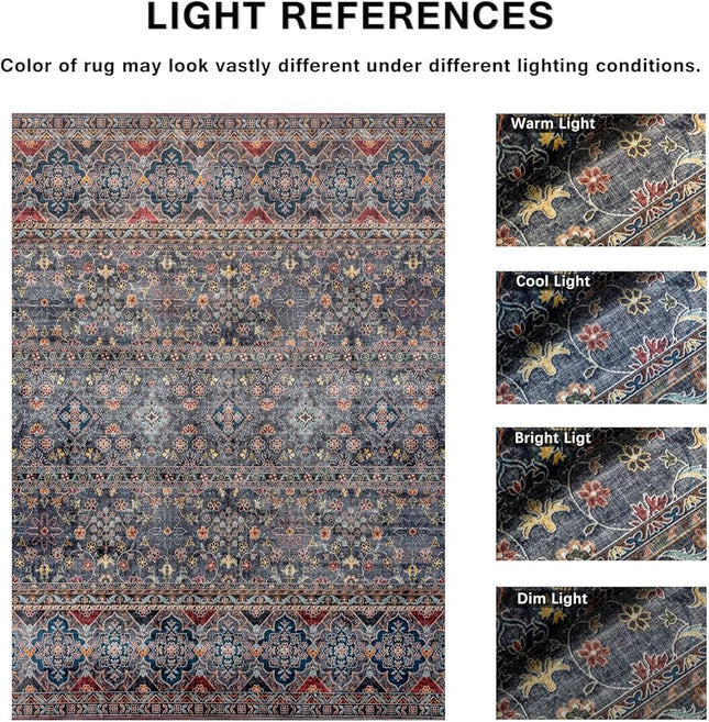 Camilla Collection Rug 3.5’x5.5’ Navy (Open Box)