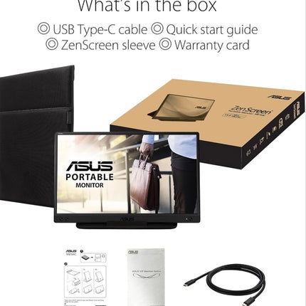 ASUS ZenScreen MB166C 15.6 in 1920 x 1080 Widescreen IPS Monitor 90LM07D3-B011B0