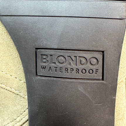 Blondo Waterproof Taupe Suede Ankle Boots New Without Box - Size 9