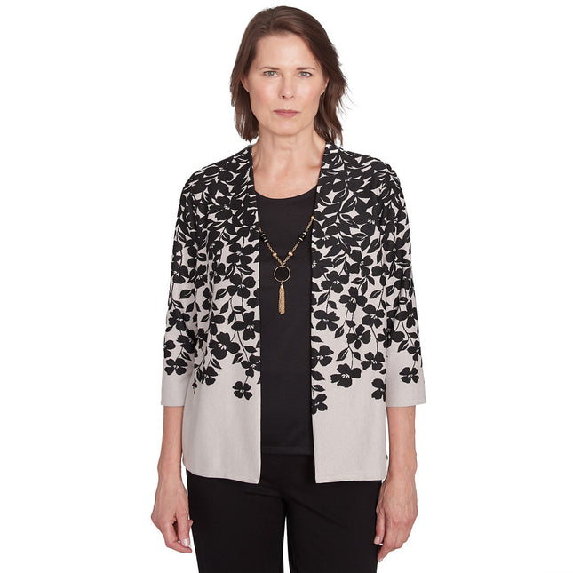 Alfred Dunner Romancing the Stone Cardigan Jacket -