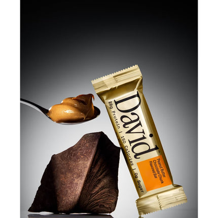 David Protein Gold Peanut Butter Chocolate Chunk - 12 Pack Exp. 01-22-2027)