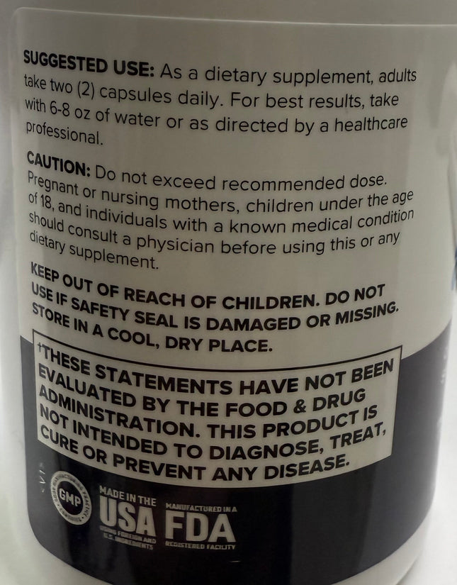 NeuroActivate Capsules Magnesium Bacopa Rhodiola Cognitive Health 60 Caps