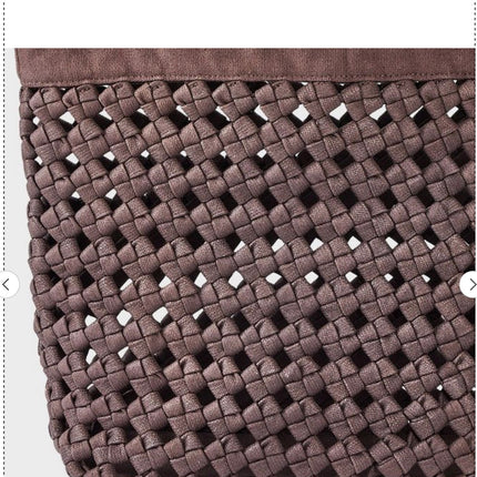 Waxed Cotton Woven Cord Tote Bag - Universal Thread™ Brown