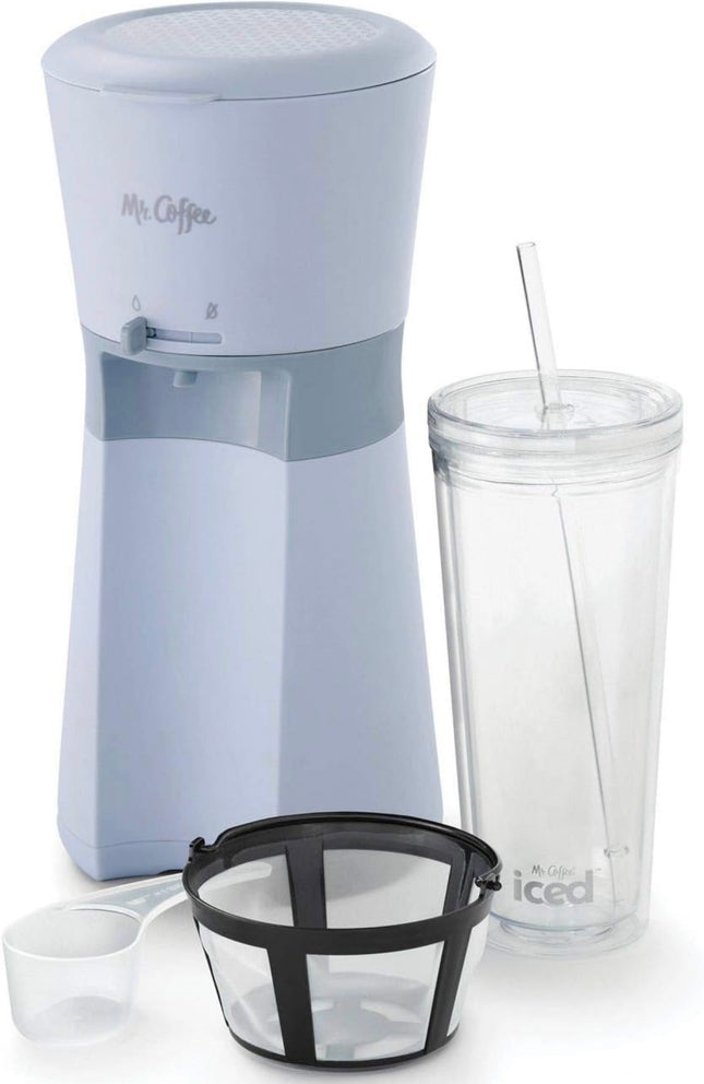 Mr. Coffee Iced Coffee Maker with Reusable Tumbler, Open Box