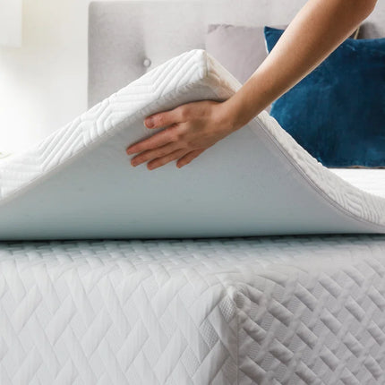 Lucid Comfort Collection 3" Gel Memory Foam Mattress Topper with Cover - WMLU30TT30CGT (New)