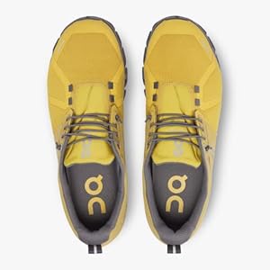On Cloud 5 Waterproof Mustard/Rock Men’s Sneakers Size 13 New