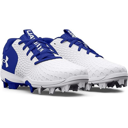 Under Armour Women's Glyde 2.0 RM Softball Shoes - White/Royal/White, Size 7, New