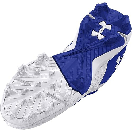 Under Armour Women's Glyde 2.0 RM Softball Shoes - White/Royal/White, Size 7, New