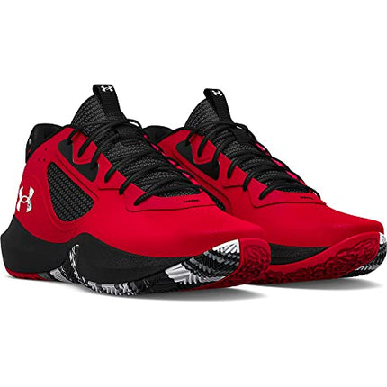 Under Armour Unisex Lockdown 6 Basketball Shoes – Red/Black/White – Men's Size 12 – New