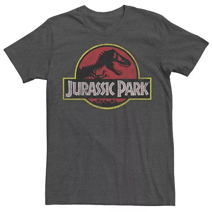 Men's Jurassic Park Short Sleeve Graphic T-Shirt - Charcoal Heather, New, Size L