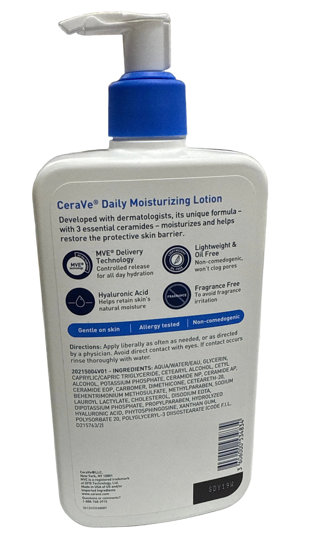 Cerave Daily Moisturizing Lotion Lighweight Normal to Dry Skin - 19 oz.
