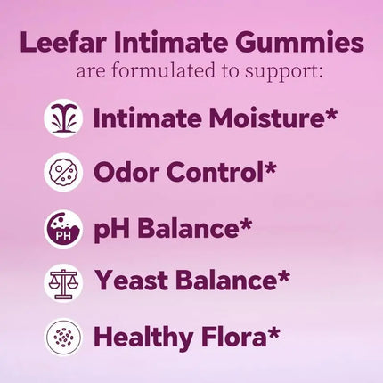 LEEFAR Her Juicy Feminine Probiotics Gummies- All in One Solution - 60 Gummis EXP. 01/2028