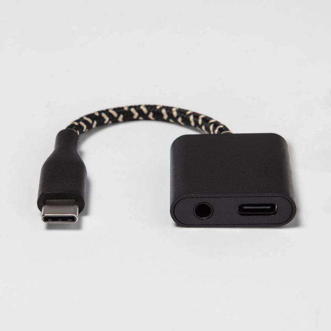 Heyday 3.5mm Dongle USB-C - Black/Gold - New