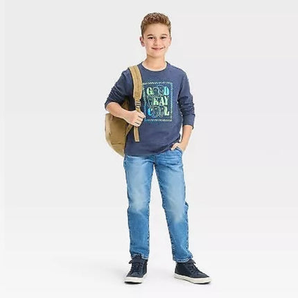 Boys’ Relaxed Tapered Jeans - Cat & Jack™, New with Tag, Size 6