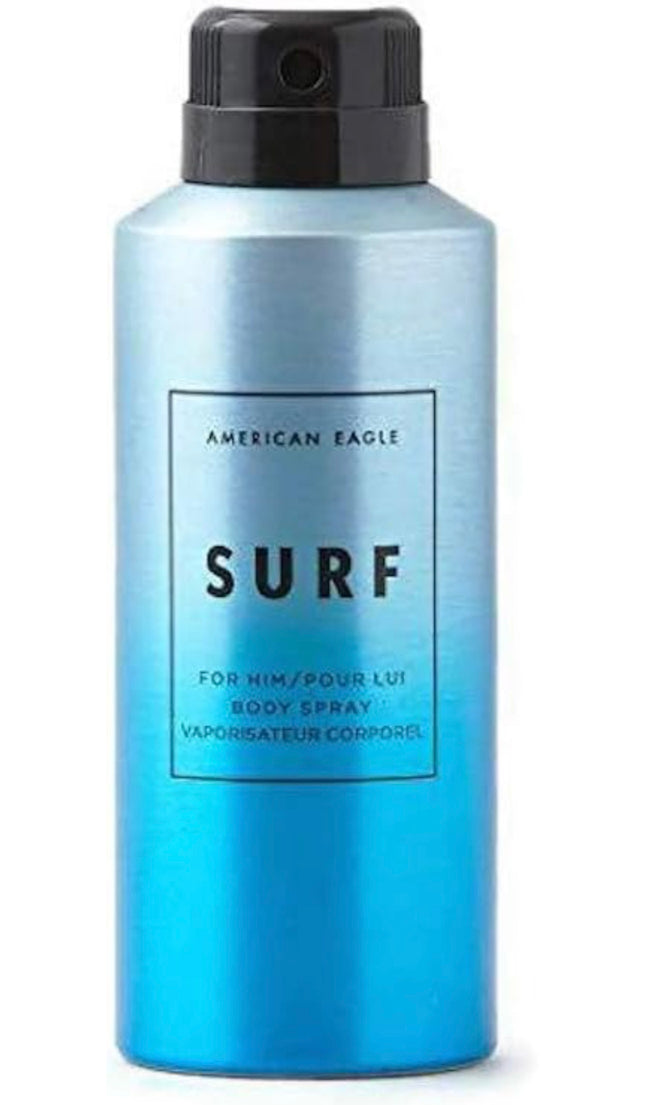 American Eagle Surf Body Spray for Him, refreshing ocean-inspired fragrance, new condition”