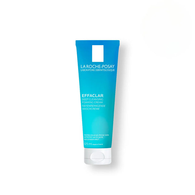 La Roche Posay Effaclar Deep Cleansing Foaming Cream Face Cleanser - Unscented - 4.2oz