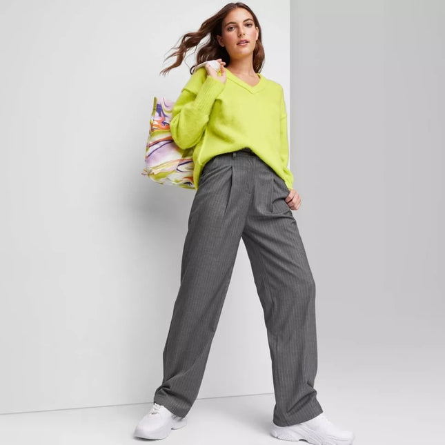Wild Fable Gray Pinstripe Pants - Size 2, New