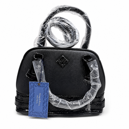 Simply Vera Vera Wang Black Dome Satchel