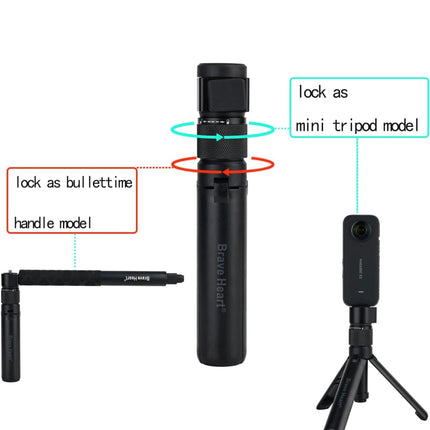 Bullet Time Handle Tripod Multi-Functional Tabletop Fold Tripod, Open Box