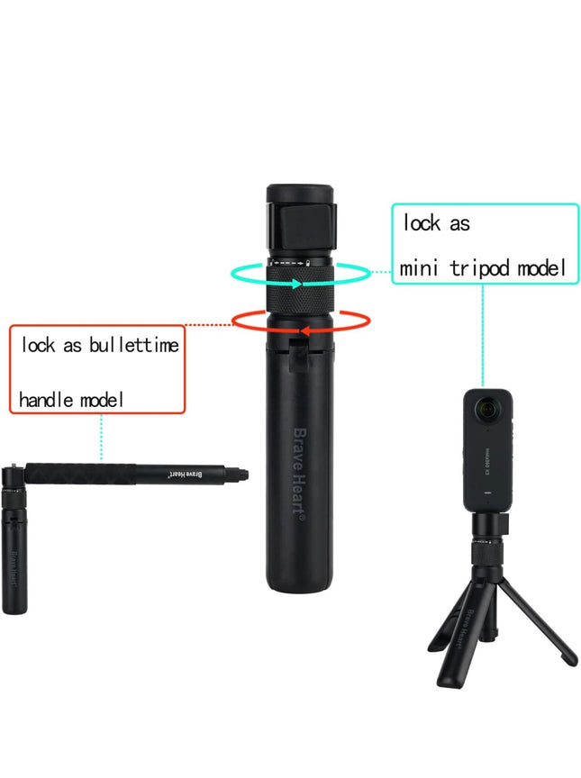 Bullet Time Handle Tripod Multi-Functional Tabletop Fold Tripod, Open Box