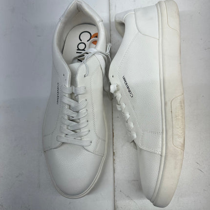 Calvin Klein Men’s Leather Low-Top Sneakers, Size 11, New little Dirty