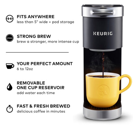 Keurig K-Slim Coffee Maker, Open Box, Single Serve, Black, Open Box